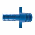 Swivel 0.5 in. Insert x 0.5 in. Dia. MPT Polypropylene Male Adapter, Blue, 5PK SW2188424